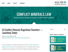 Tablet Screenshot of conflictmineralslaw.com